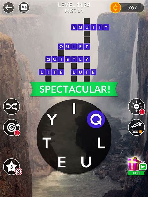Wordscapes Level 1134, Mist 14.